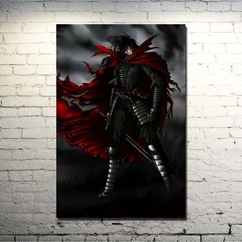 

Home Decor Wall Artwork Canvas 1 Pieces Hellsing Painting Hd Print Animation Poster Modular Picture Cuadros For Bedroom Frame