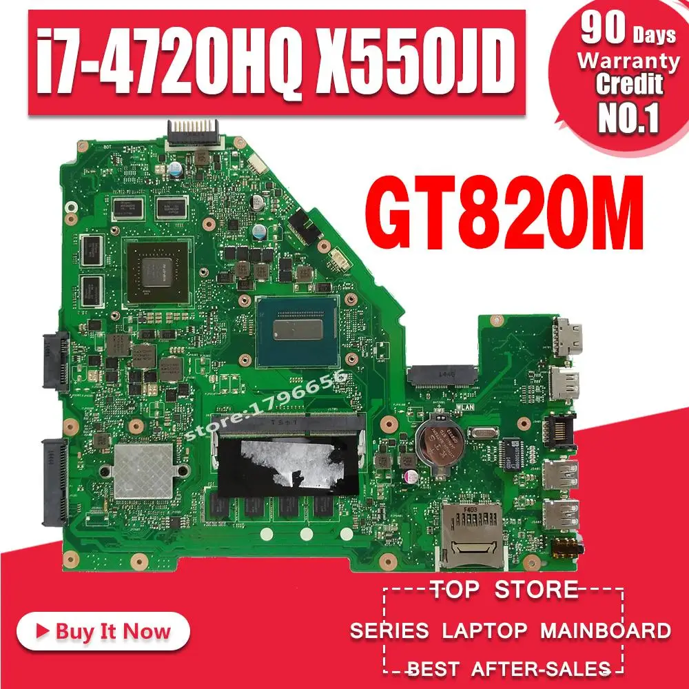 X550JD материнская плата i7 4720HQ GT820M для For Asus X550JK X550JX X550JF FX50J ноутбука плата|asus k52jr|asus