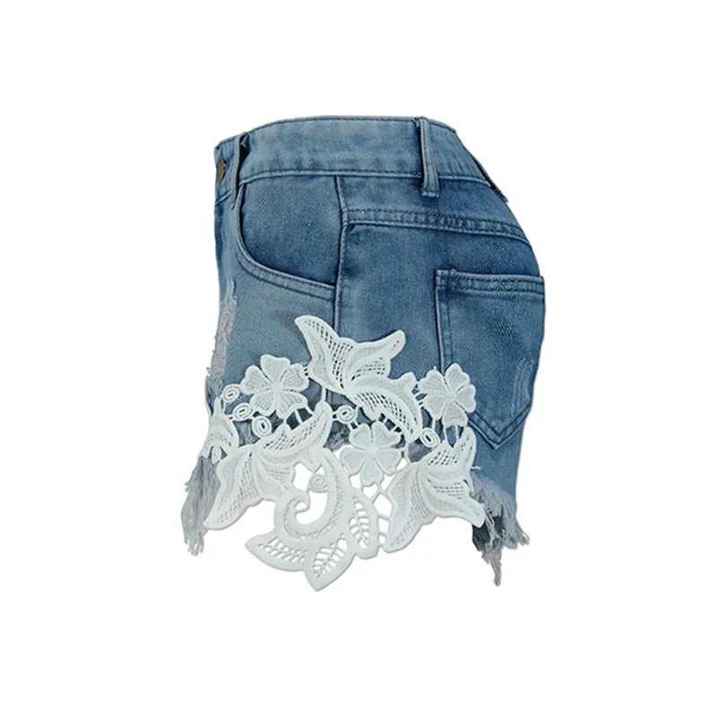 European-and-American-summer-wind-female-blue-high-waist-denim-shorts-women-worn-loose-burr-hole (2)