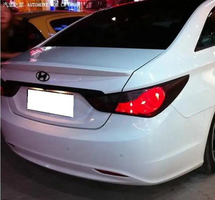 

PAINT ABS CAR REAR WING TRUNK LIP SPOILER FOR Hyundai Sonata 8 2011 2012 2013 FAST BY EMS