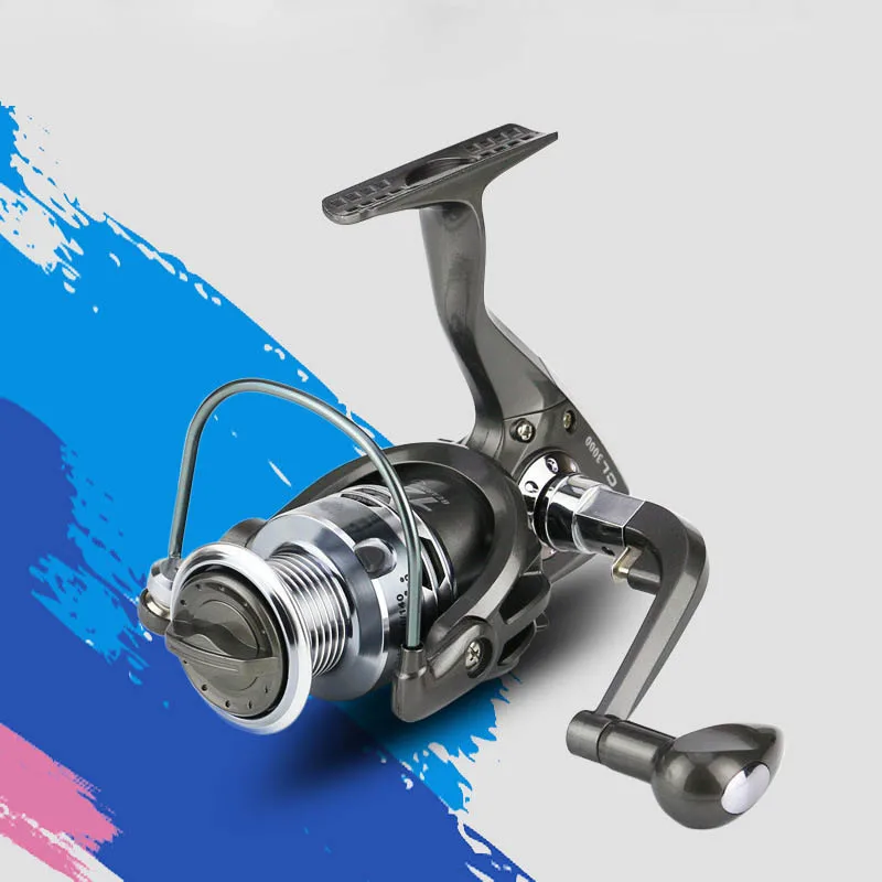 

New Arrivals Rubber Handle Lightweight 12 BB Ball Bearing 5.5:1 Ratio Fishing Reels CL Series Metal Spinning Wheel Accessories