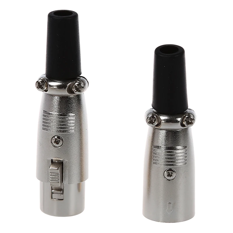 5 Pairs Male/Female 3 Pin XLR Jack Plug Microphone MIC Audio Connector