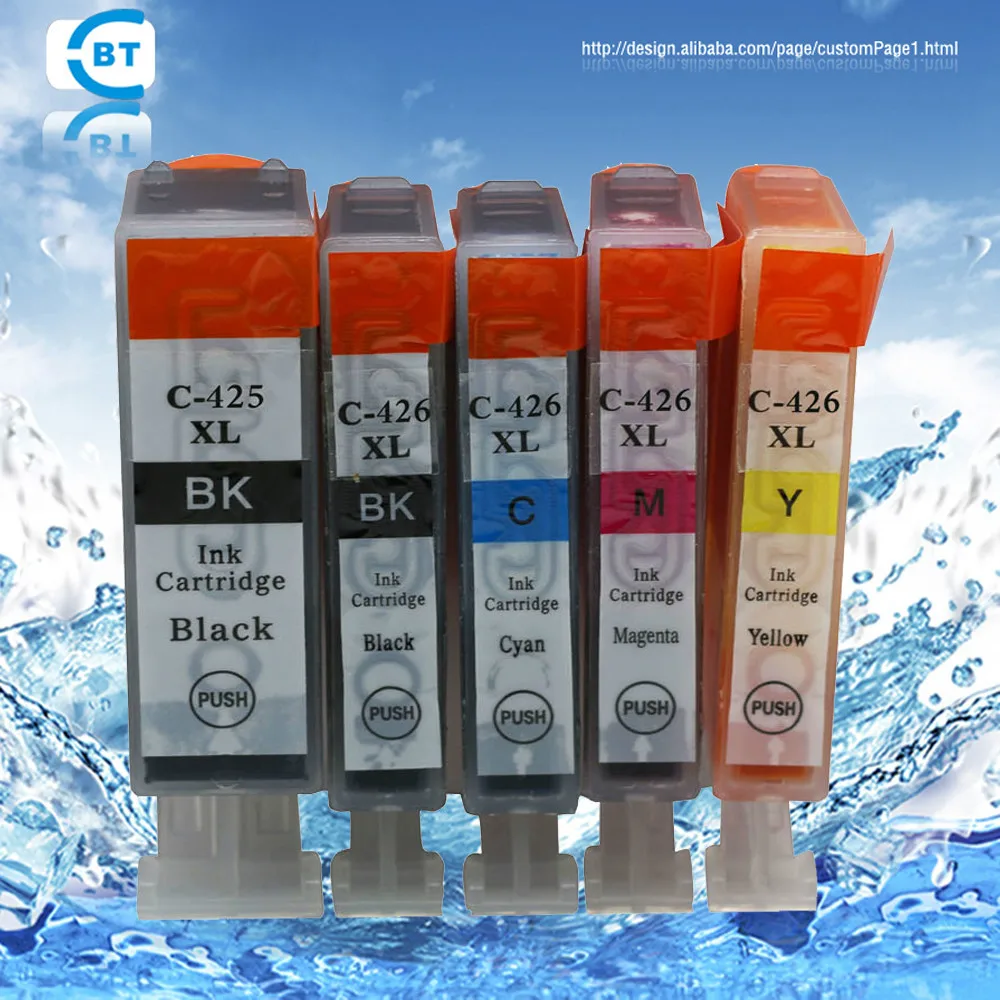 6 шт. совместимый чернильный картридж canon pgi-425bk CLI-426 для принтера MG5140/MG5240/IP4840 PIXMA