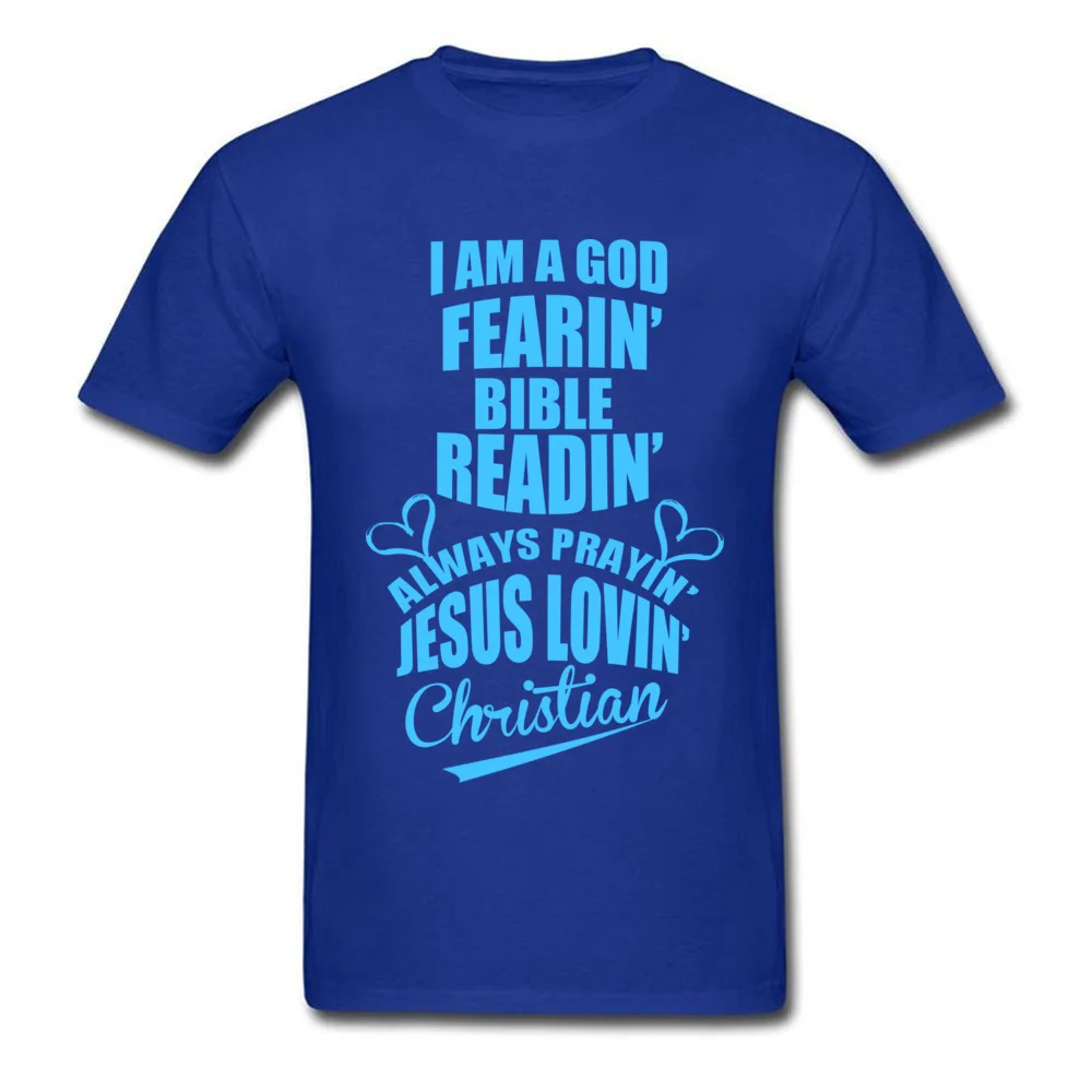 Brand Mens Tops & Tees JESUS LOVING comfortable T-shirts 100% Cotton Fabric Short Sleeve Normal T Shirt O-Neck JESUS LOVING blue
