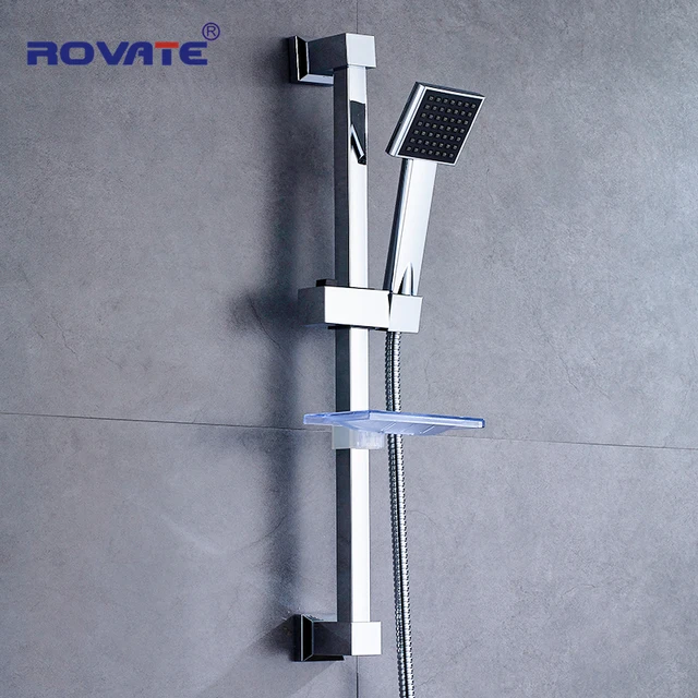 ROVATE bathroom Shower Slide Bar Stainless steel Accessories Wall Mount