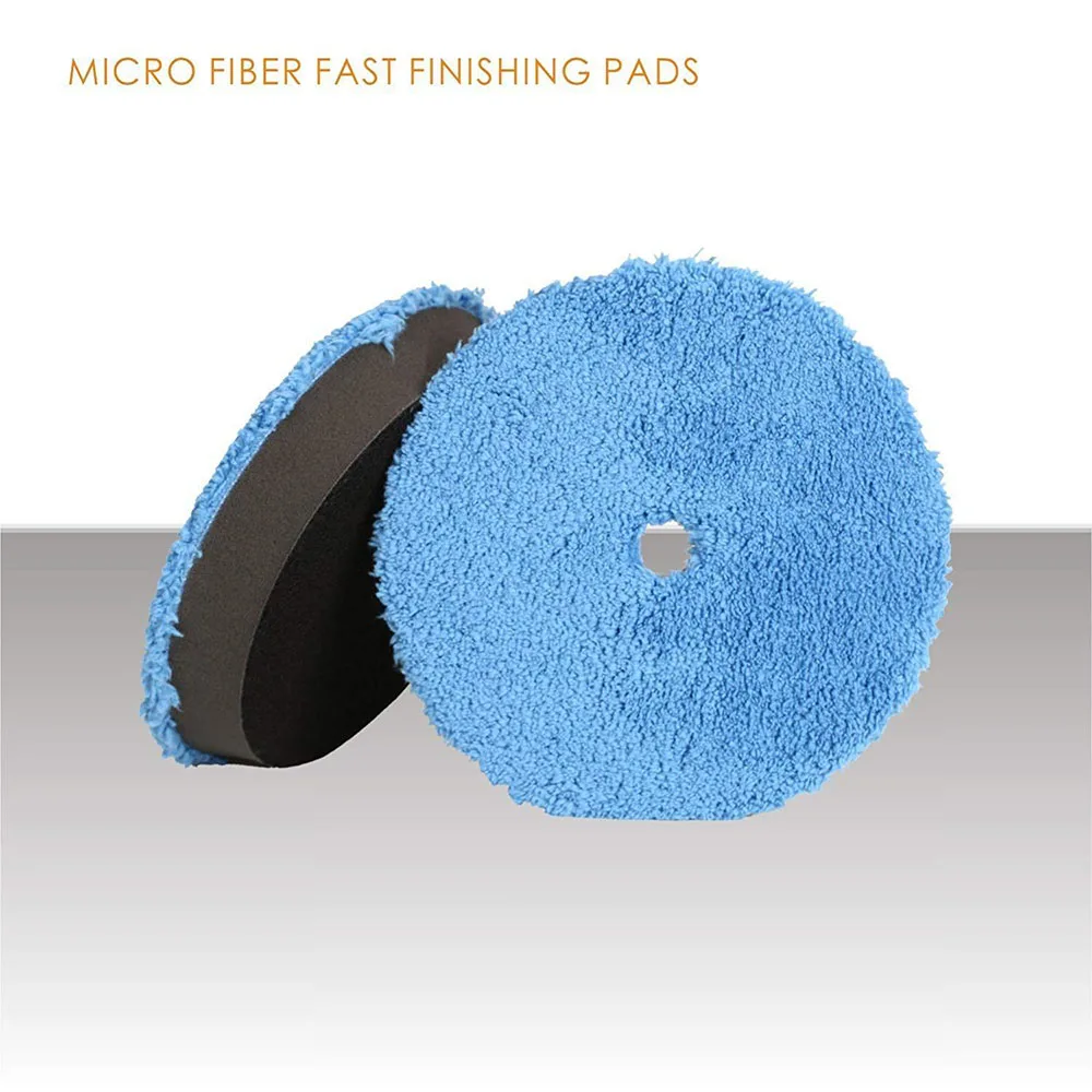 Almofadas de Polimento Fibra para da - Polidor de Carro por Atacado Polegada Buffer Rápido Acabamento Polimento Almofada Lustrando Pad Kits Micro ro Pcs 6 3 6 Buffer Rápido Acabamento Polimento Almofada Lustrando Pad