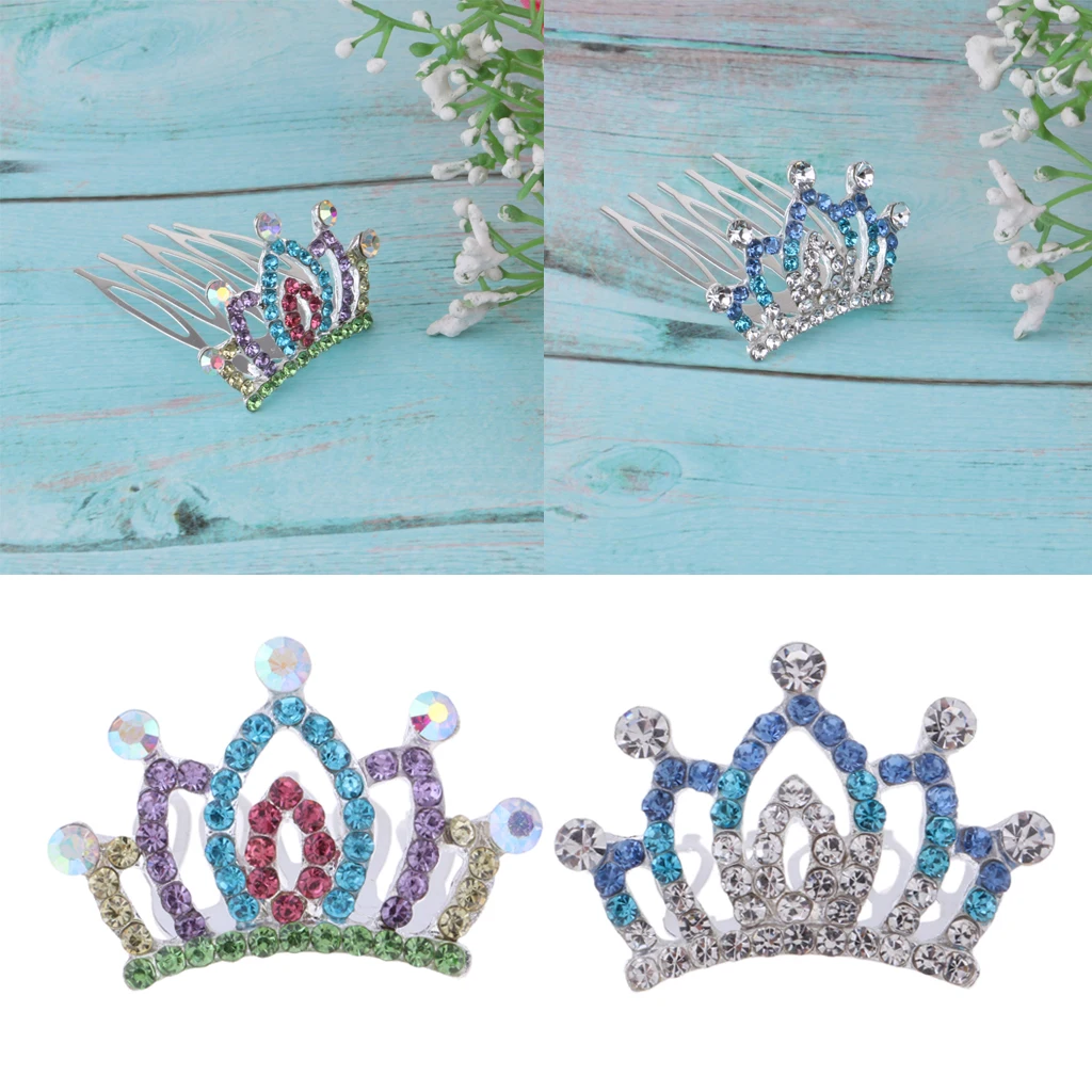 Beautiful Girl Doll Headdress Princess Crystal Mini Tiara Crown For Monster High School Girl Doll Party Outfits Accessory