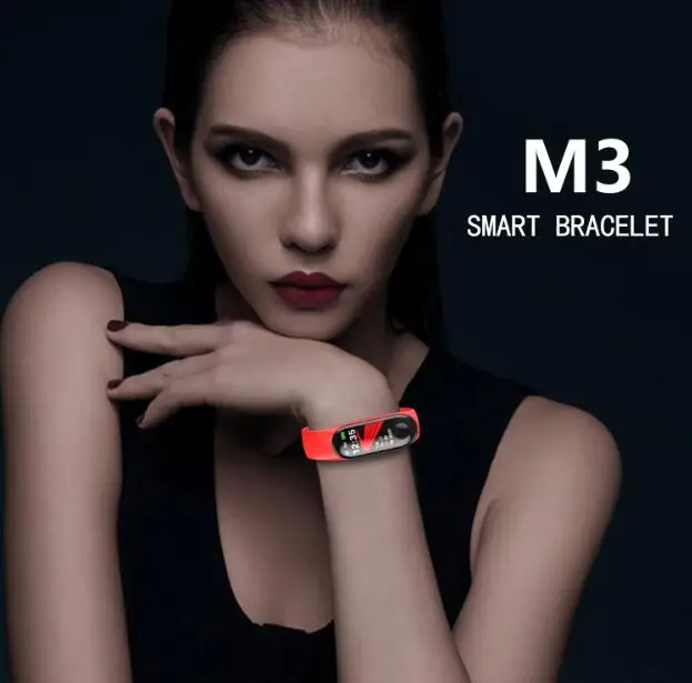 Смарт браслет M3 для фитнеса Band 3 большой сенсорный экран OLED функция сообщений