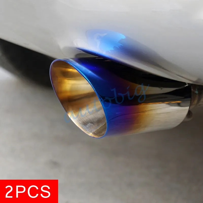 

Blue Exhaust Muffler Tip For Ford Kuga Escape 2013 2014 2015 2016 Tail Pipe Accessories