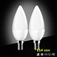LED Candle Bulb E14 LED Candle Lamp low-Carbon life SMD2835 AC220-240V Warm White/White Energy Saving 1pc/lot Free shipping zk92