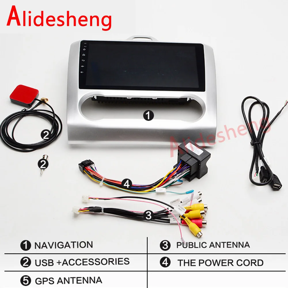 Top Android 8.1 Car Radio Multimedia Player For Ford Focus Exi MT AT Mk2 Mk3 2004 2005 2006 2007 2008 2009 2010 2011 GPS Navigation 5