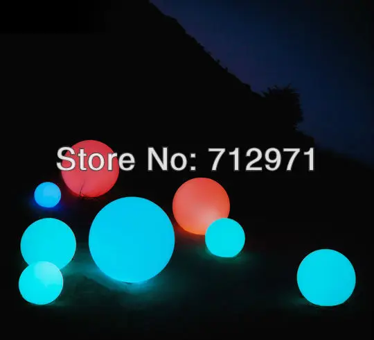 

20cm PE plastic waterproof led ball light sphere globe in stock