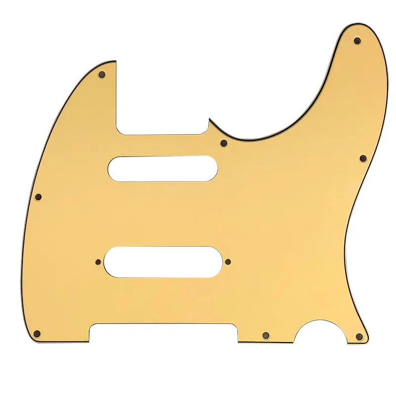 Pleroo Custom Guitar parts-для США Nashville 62 Tele telecaster Guitar pick guard с шипами - Color: 3Ply Cream Yellow