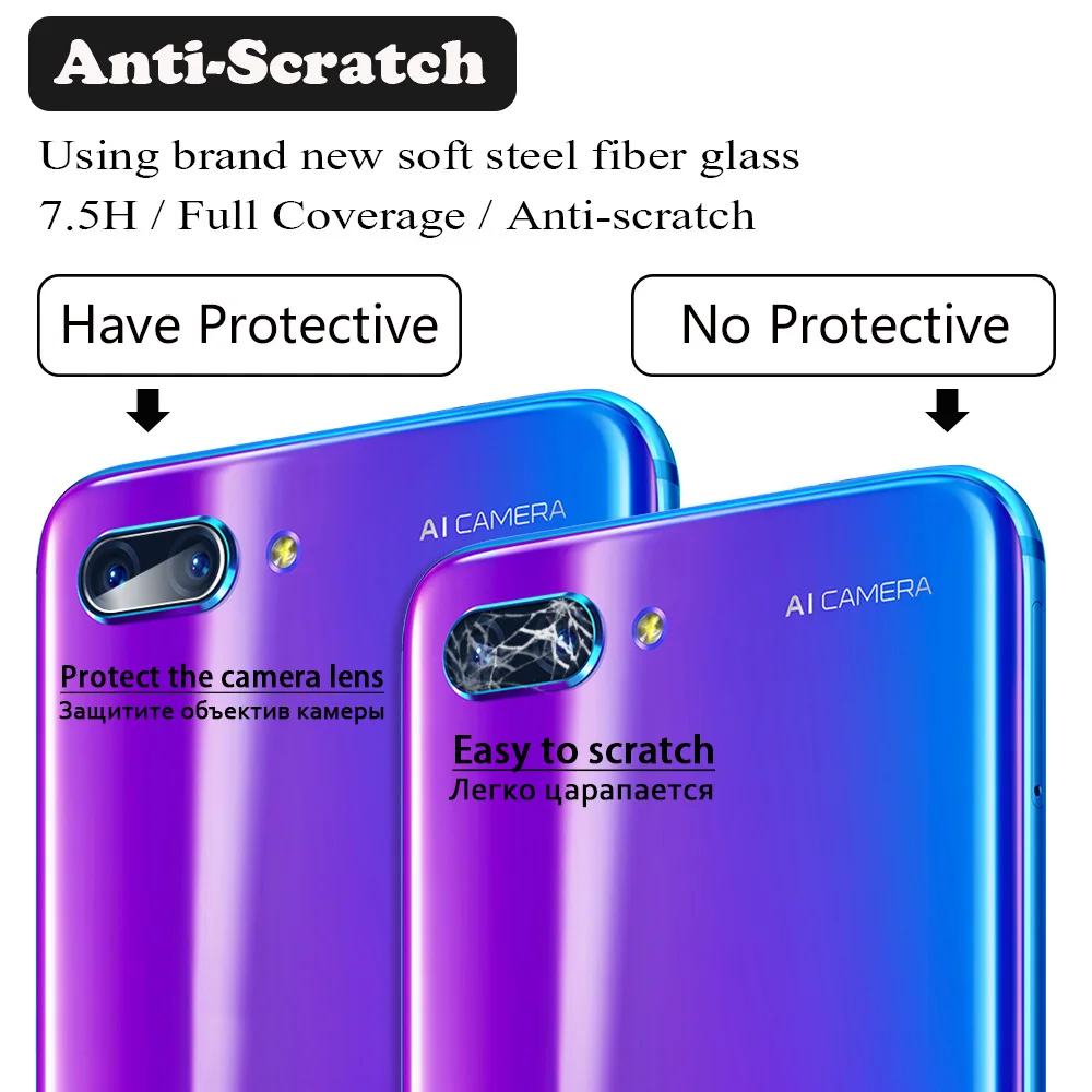 Стекло для камеры Huawei Honor 10 9 Lite/ 8X 8 Pro 7X Max защита экрана прозрачная защитная пленка