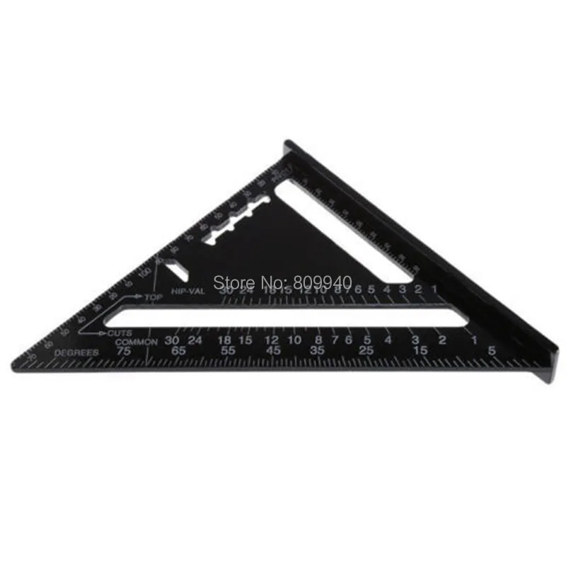Triangle-Ruler-Measuring-Tool-Black-Aluminum-Alloy-Square-Layout-Guide-Construction-Carpenter-Woodworking-77-185mm