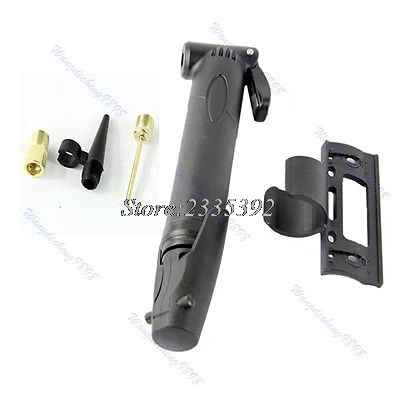 

Multi-functional Portable Bicycle Cycling Bike Air Pump Tyre Tire Ball Black