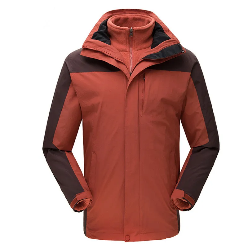 Buiten 3 In 1 Mannen Camping Wandelen Klimmen Jas Winddicht Waterdicht Warme Mannelijke Windbreater Winter Koude-proof Jacht Jas Buiten 3 In 1 Mannen Camping Wandelen Klimmen Jas Winddicht Waterdicht Warme Mannelijke Windbreater Winter Koude-proof Jacht Jas
