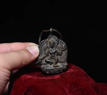 

wedding decoration Old Tibet Buddhism Bronze Vajravarahi Dorje Phakmo Buddha Statue Amulet Pendant