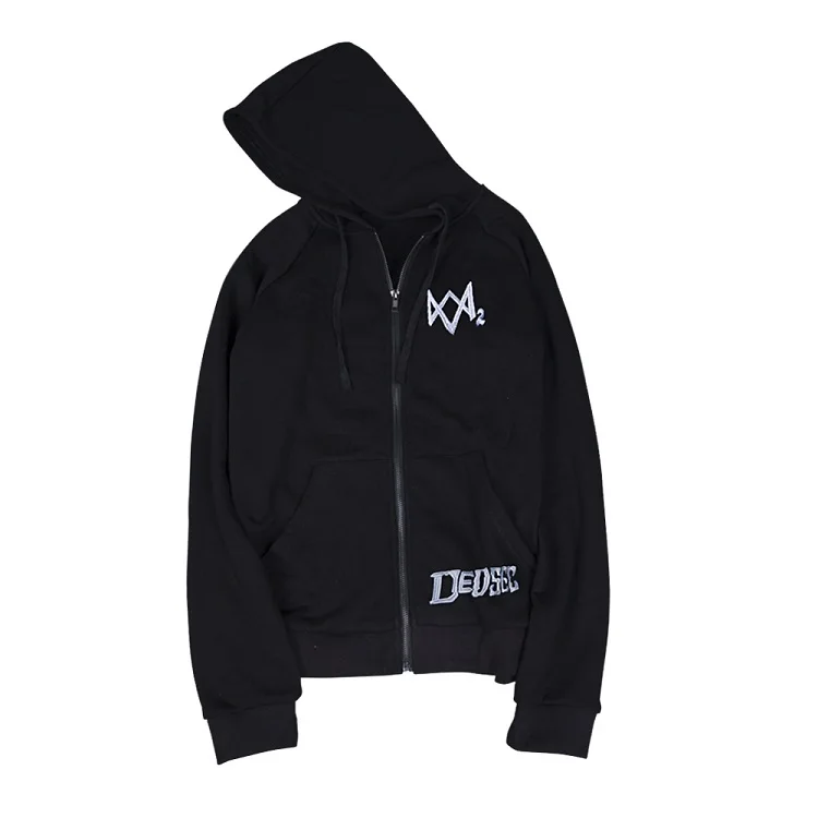 Game Watch Dogs 2 DedSec 100% Cotton Sweatshirts Men's Hoodies Long Sleeve Jackets Cosplay Costume Halloween Christmas Gift (9)