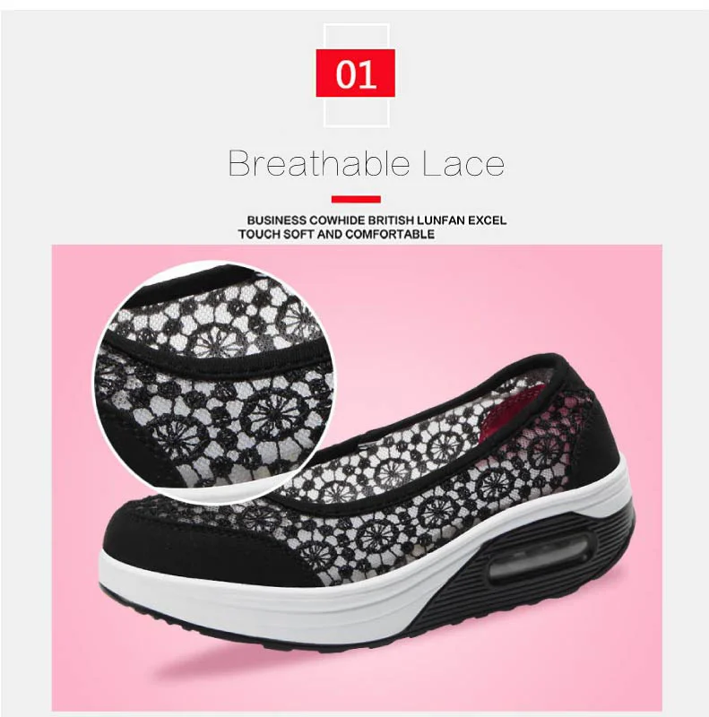 2019 Summer women flat platform shoes women breathable casual sneakers shoes slip on platform walking shoes for women (3)