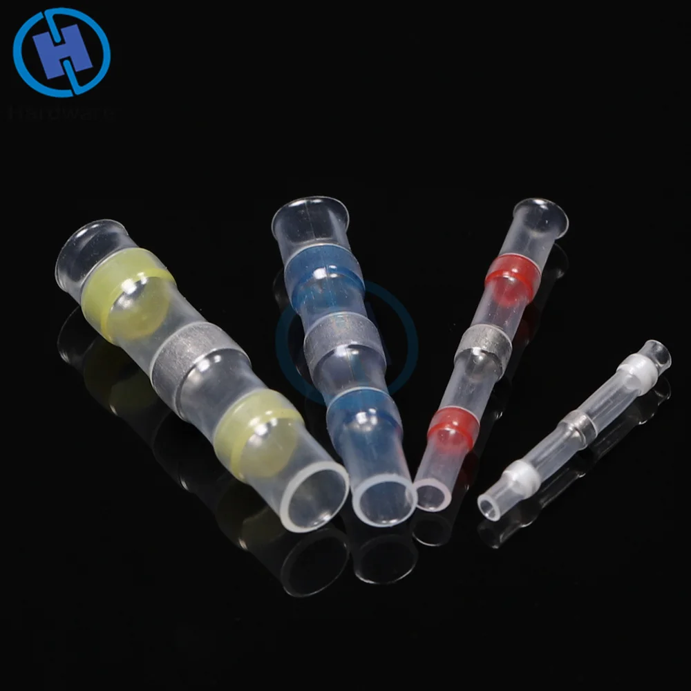 

10PC Electrical Waterproof Seal Heat Shrink Butt Terminals Red Yellow Blue White Solder Sleeve Wire Connectors