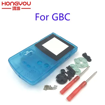 

Full Housing Repairt Parts Cover for Nintendo GBC Case Pack for Gameboy Color Shell Screwdriver buttons Stickers For GBC