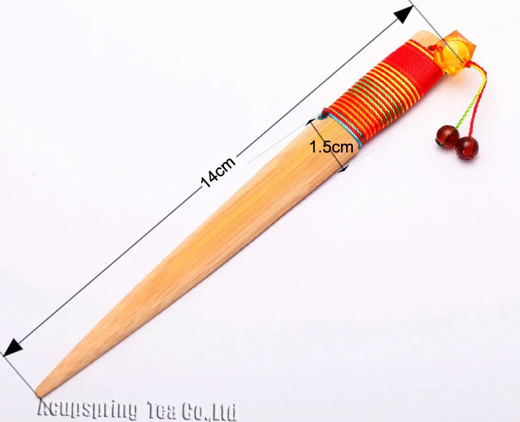 Нож для чайной церемонии с бамбуковой ручкой для прижимания ППУ-эрх чайного торта, игла для чая для разбивания тортов, резаков, принадлежность для чая, чайной посуды, PJ12