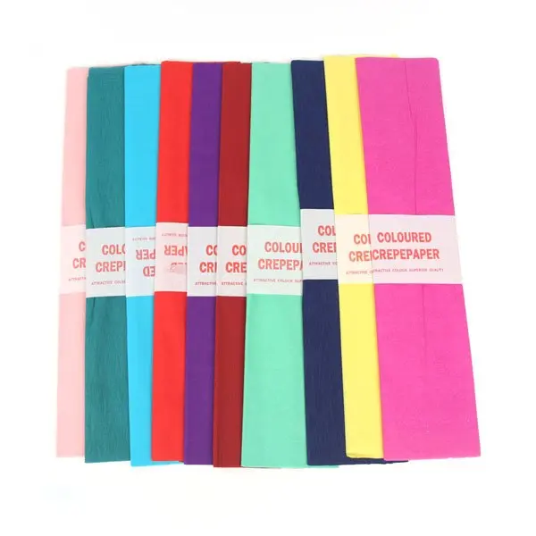 

10PCS/LOT.Coloured crepe paper,Paper crafts,Craft material,Creativity developing,DIY accessories,201x50.5cm,Freeshipping.