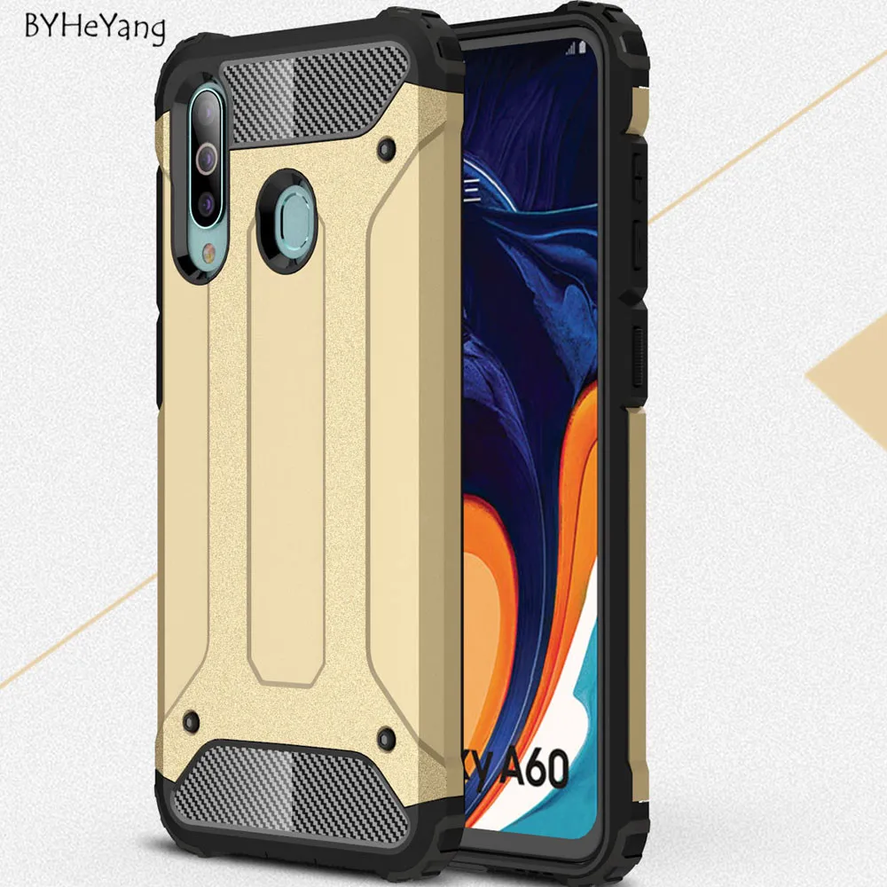 For Samsung A60 2019 Case Hybrid Tough Shockproof Armor Hard Phone Armor Cases For Samsung Galaxy A60 A606F A606 SM-A606F Cover
