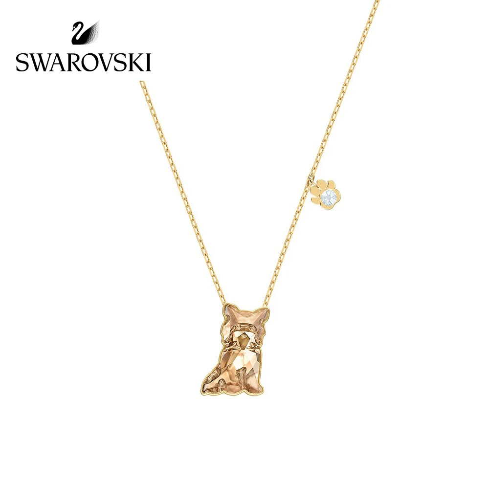 

Original Genuine Swarovski Pets Yorkshire Terrier Cute Dog Clavicle Necklace Jewelry Accessories5446987-2
