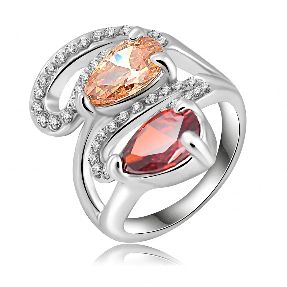 Promise Rings For Women Silver Color Couple Ring Made With Genuine