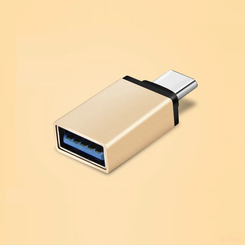 Antirr USB 3,0 type-C OTG кабель адаптер type C USB C OTG конвертер для Xiaomi huawei P10 Мышь Клавиатура диск флэш Macbook Nexus - Цвет: Золотой