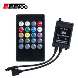 Eeetoo 20 ключевым Музыка ИК-пульт музыкальный звук Сенсор RGB контроллер для 2835 5050 3825 RGB Светодиодные ленты свет аксессуары