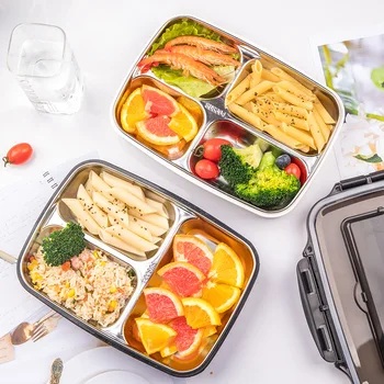 

Lunch box Stainless Steel Bento Box Portable Picnic Office School Food Lunch boxes Leak-proof Insulation Food Storage Container