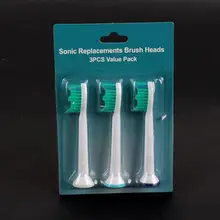 New 3 Pcs Brush Heads H6013 For Philips Sonicare ProResults Replacement Toothbrush