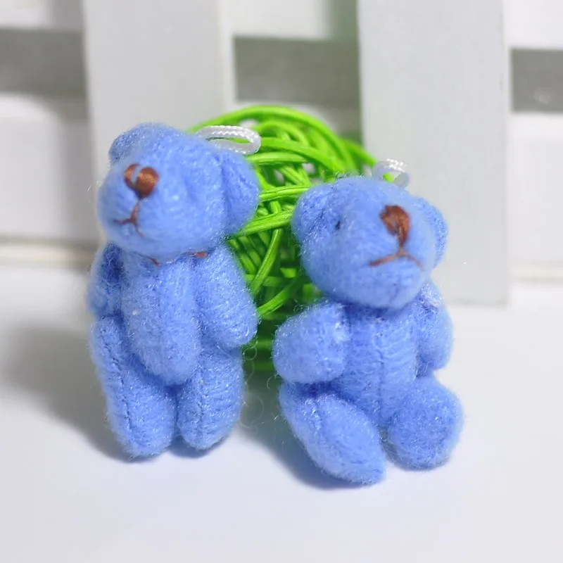 3.5CM Plush joint teddy bear 18