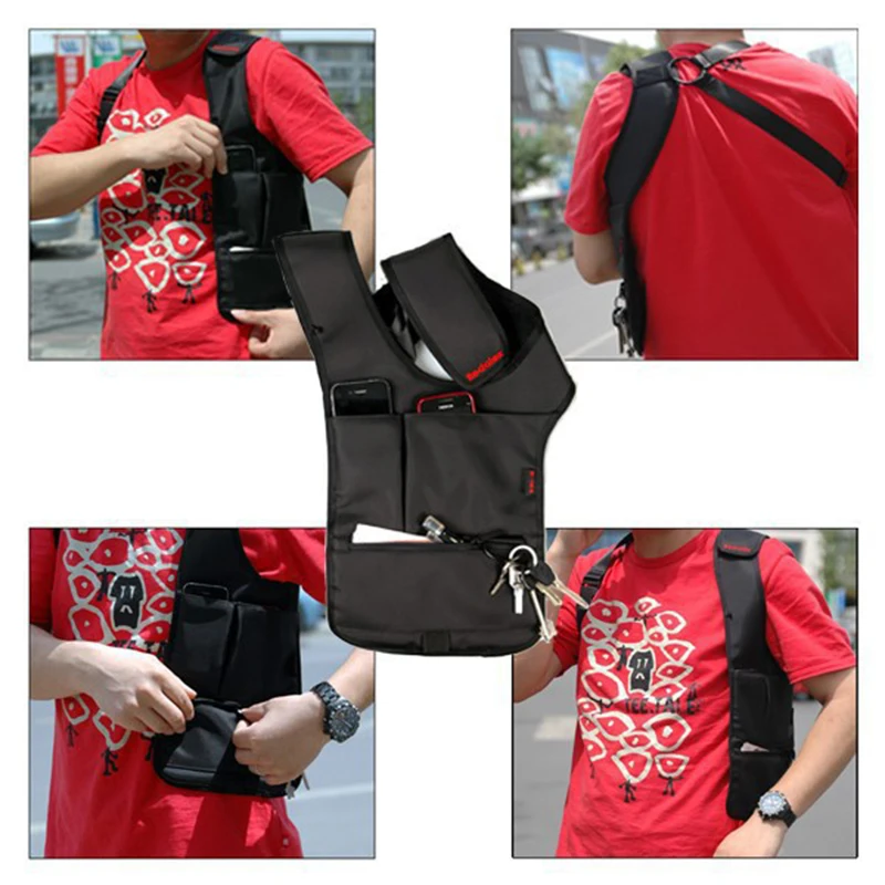 RFWCAK крутые мужские сумки для хранения, сумка-мессенджер на подмышках, через плечо, через плечо, MP3, кошелек для телефона, для путешествий, кемпинга, сумки для верховой езды