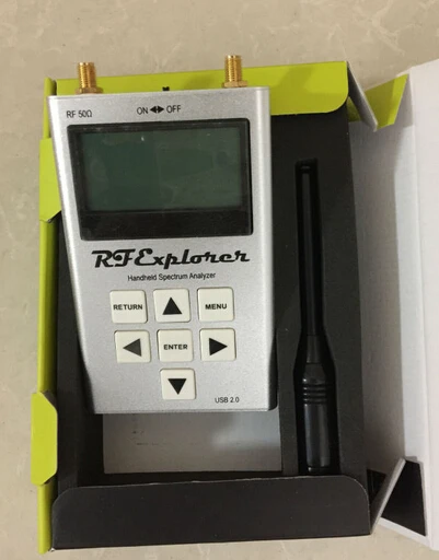 Rf Explorer 6G комбинированный Ручной цифровой анализатор спектра а также RFEMWSUB3G расширения Module109990063 с черный резиновый чехол