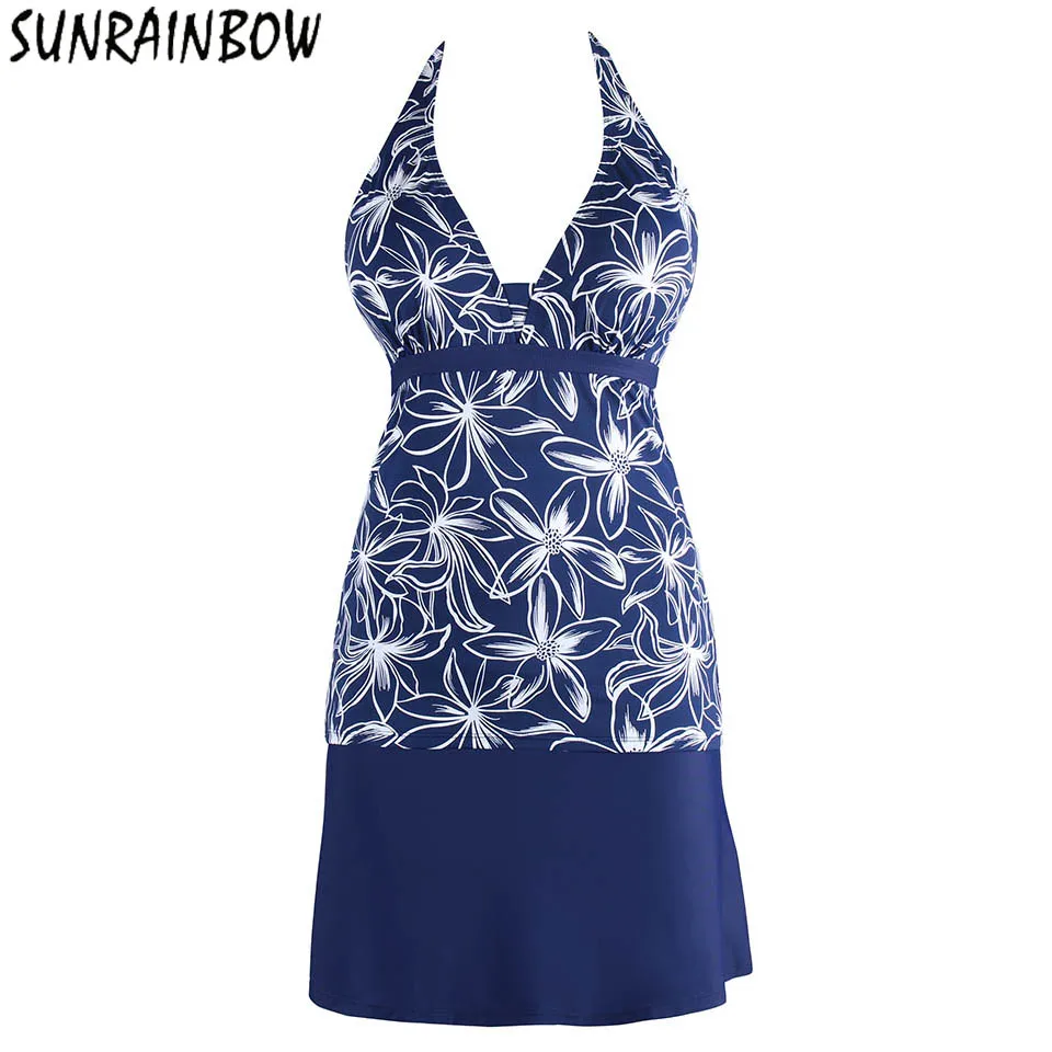 

SUNRAINBOW Two Piece Bikinis Bikini Swimwear Women Push Up Swimsuit Low Waisted Bathing Suit Floral Biquini Tankini Beachwear