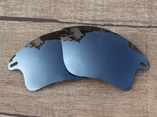 Black Iridium Mirror Polarized Replacement Lenses For Fast Jacket XL Sunglasses Frame 100% UVA & UVB Protection