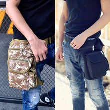 Мужская винтажная поясная сумка с заниженной ногой, поясная сумка на бедро, Военная Тактическая Сумка для путешествий, холщовые поясные сумки, сумка через плечо