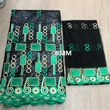 bazin riche getzner emerald green lace fabric basin riche getzner brocade jacquard fabric net scarf high quality 7yard/lot