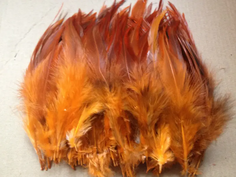 Хит! 50 шт оранжевое перо фазана, 10-15 см длиной, DIY украшения ювелирных изделий