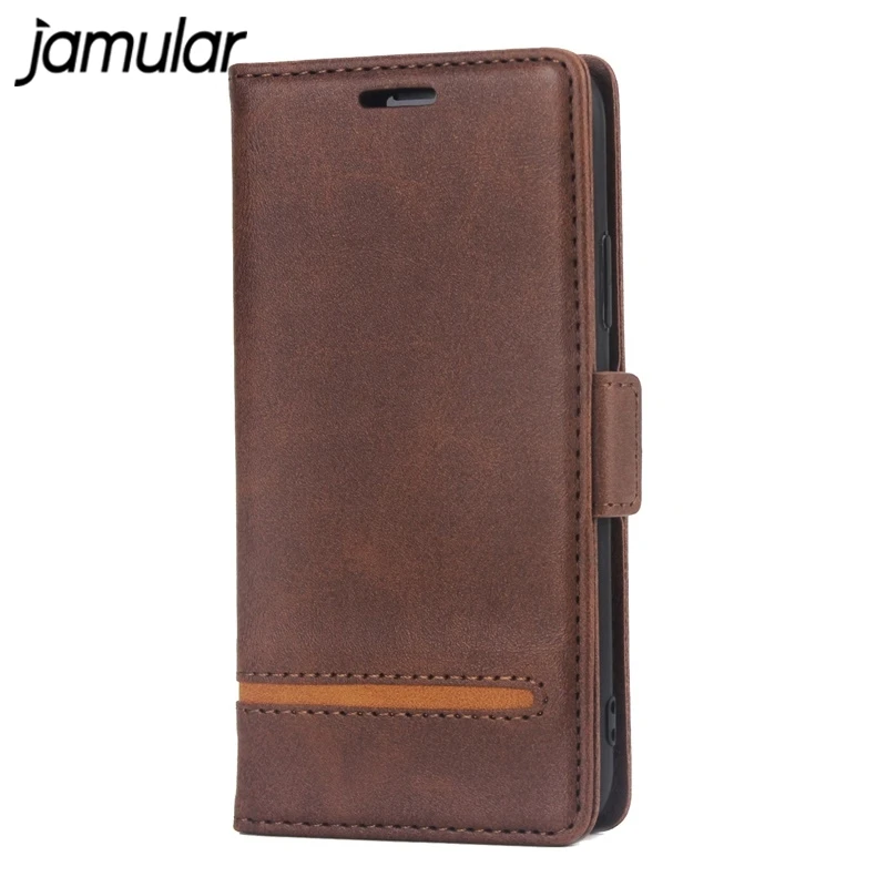 

JAMULAR Retro PU Leather flip case for iPhone 7 8 Plus 6 6S Plus XS MAX wallet card holder for iPhone X XS XR case coque