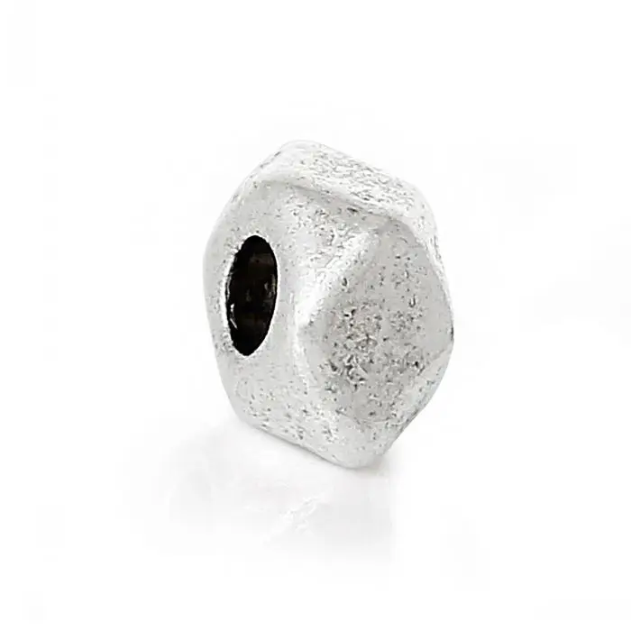 

DoreenBeads Spacer Beads Rhombus Antique Silver Smooth Faceted About 4.0mm x 3.0mm,Hole:Approx 1.1mm,500 PCs Mr.Jewelry
