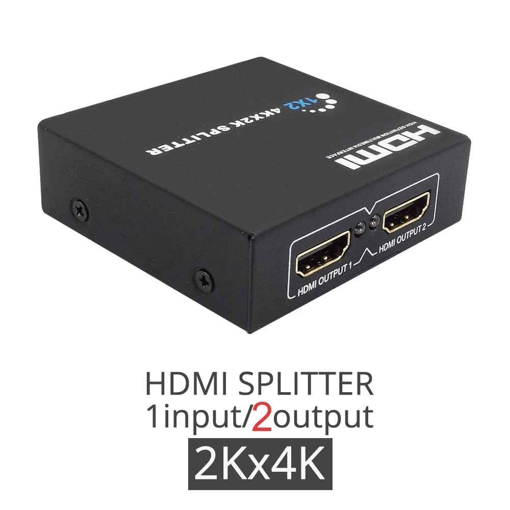 HDMI Разделение тер Full HD 1080 P 2 К* 4 К видео HDMI 1x2 1x4 1x8 Разделение 1 в 2/4/8 из двойной Дисплей для DVD PS3 Xbox с Мощность без коммутатора - Цвет: To 2P 2K 4K