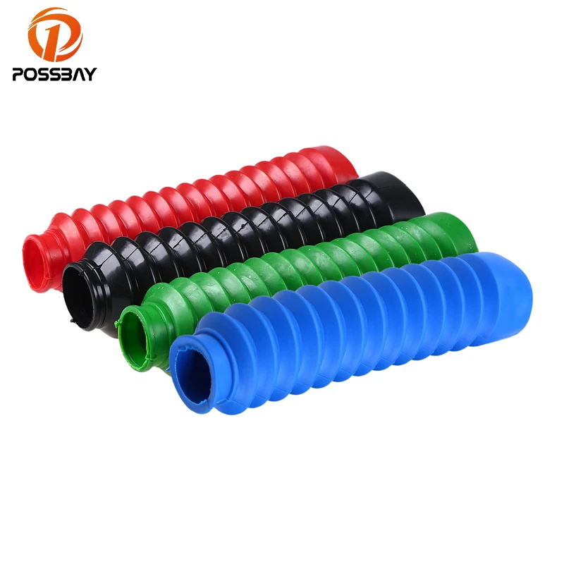Universal Motorcycle Front Fork Cover Protector Gaiters Gators Boot Shock Rubber