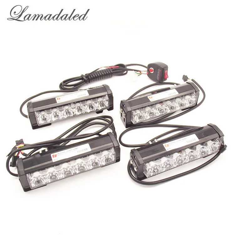 4 шт. 16 см Высокая мощность led Автомобильная решетка стробоскоп светильник s