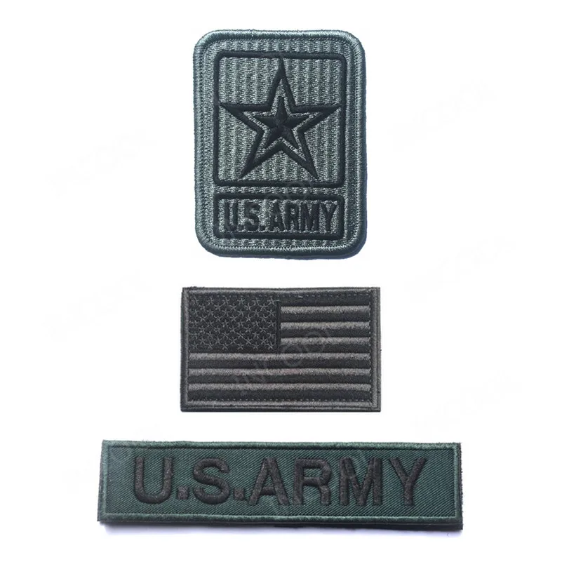 Embroidery Patch US Army American Flag Military Morale Patches Tactical