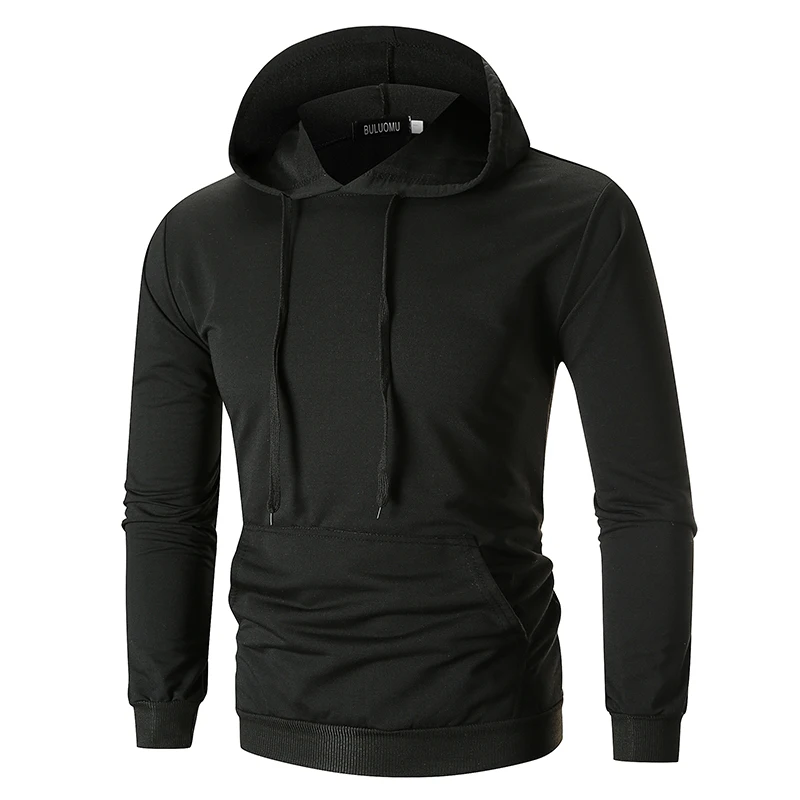 

EU large size Casual new men's fashion Hoodies & sweatshirts casual solid color hooded popular coat jacket 2018 autumn hoodie